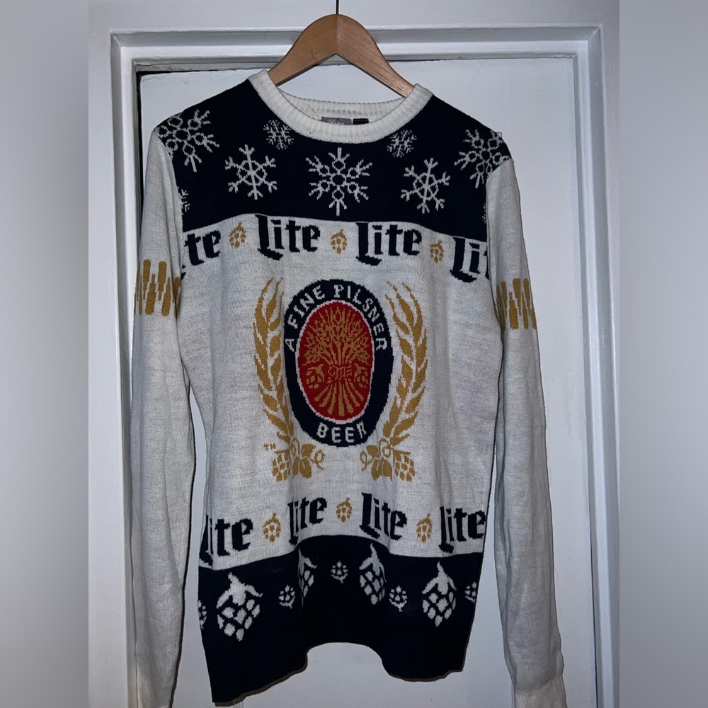 Miller Lite Christmas Sweater